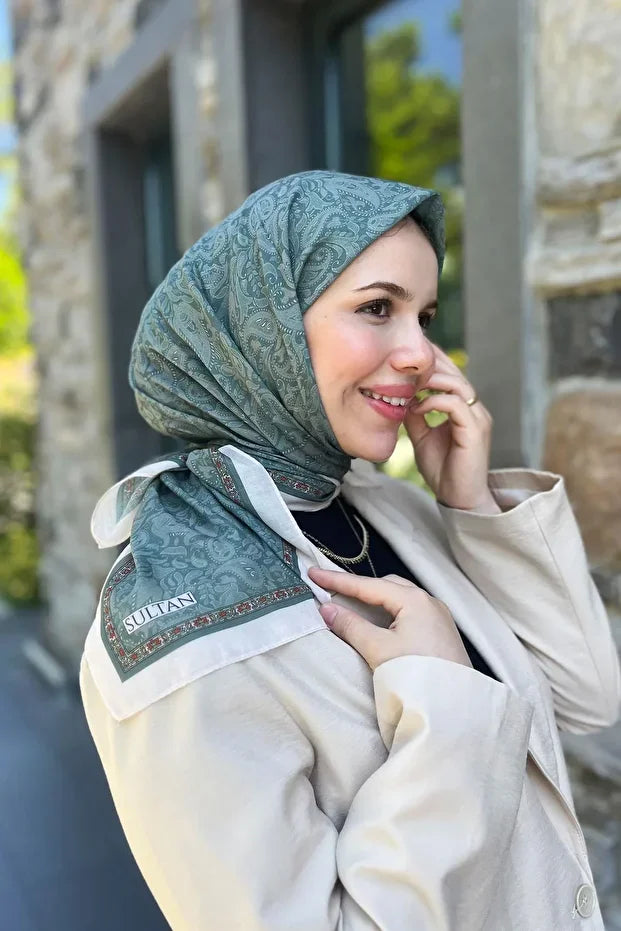 Fresh Cotton Scarf - Mono Shawl Design 0023