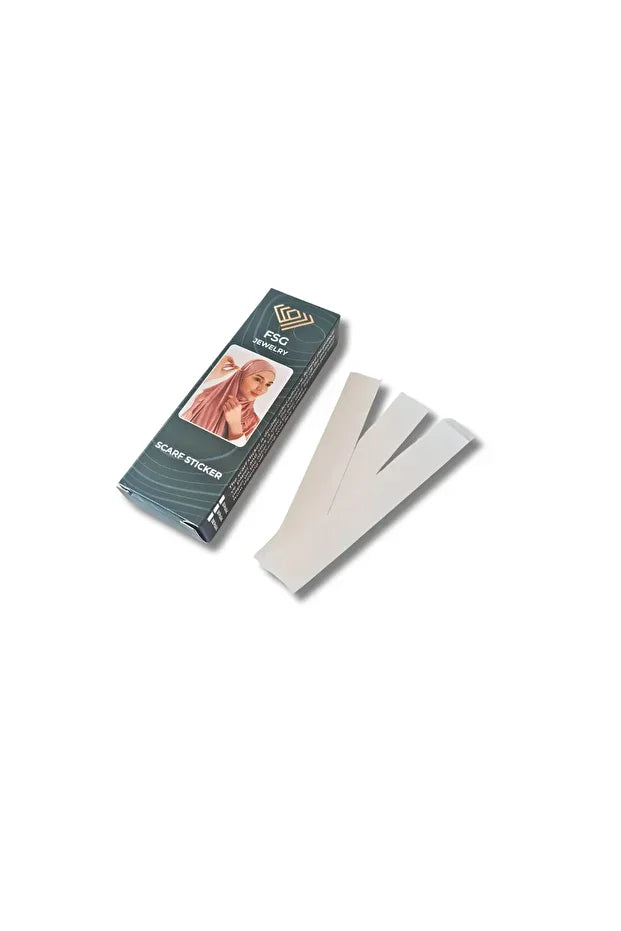 100 Pieces Scarf Anti-Slip Double Sided Tape Sticker 0044