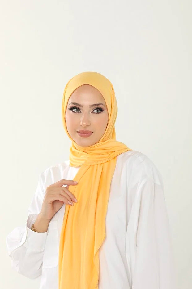 Melon Luxury Combed Cotton Shawl - Women's Hijab Jersey Hijab Lycra Shawl 0055
