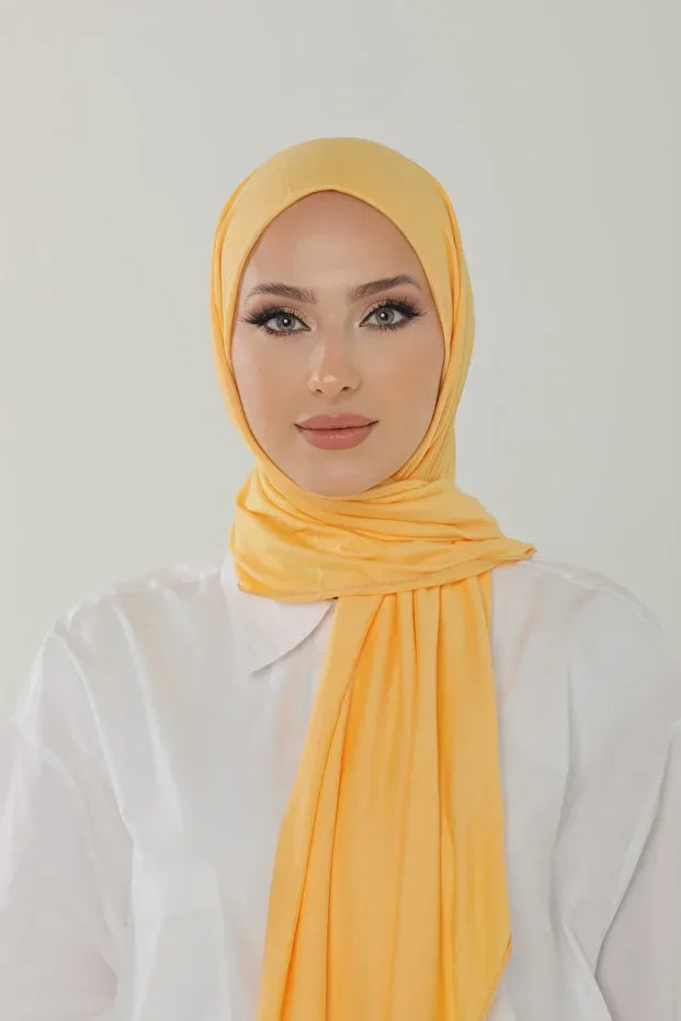 Melon Luxury Combed Cotton Shawl - Women's Hijab Jersey Hijab Lycra Shawl 0055