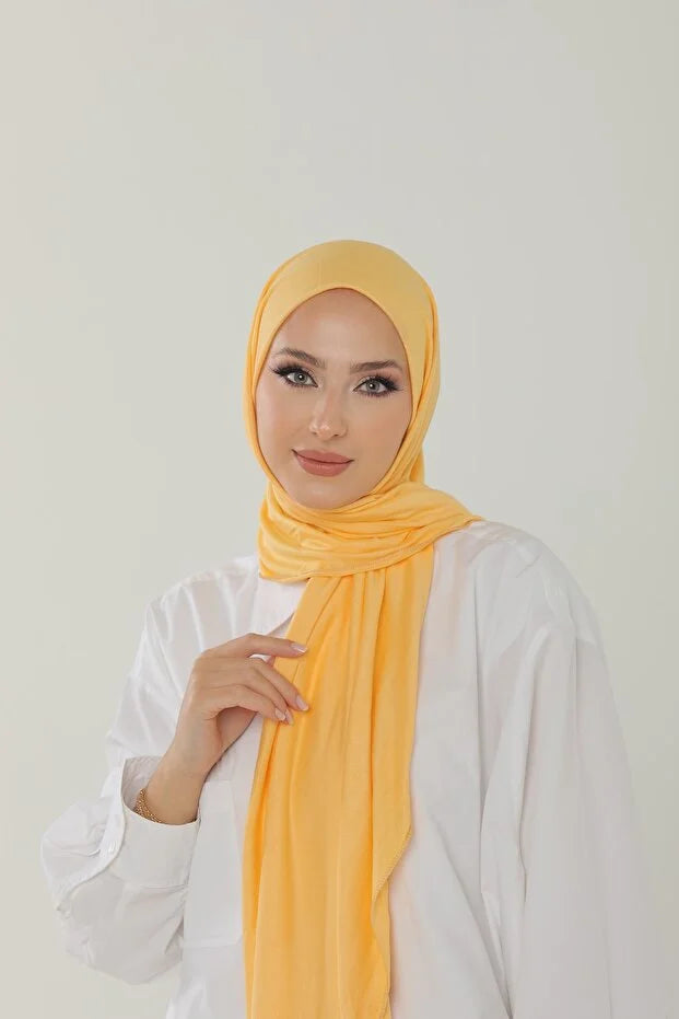 Melon Luxury Combed Cotton Shawl - Women's Hijab Jersey Hijab Lycra Shawl 0055