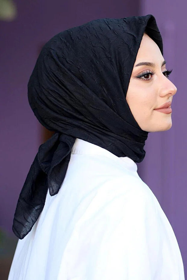 Black Premium Bamboo Crotch Scarf 058