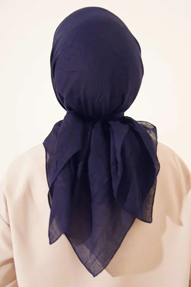 Navy Blue Premium Bamboo Crotch Scarf 60