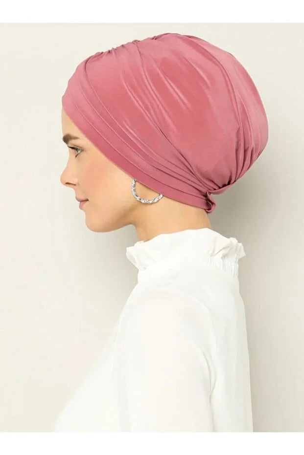 Women's Cross Three-Band External Bonnet Ready Turban 87