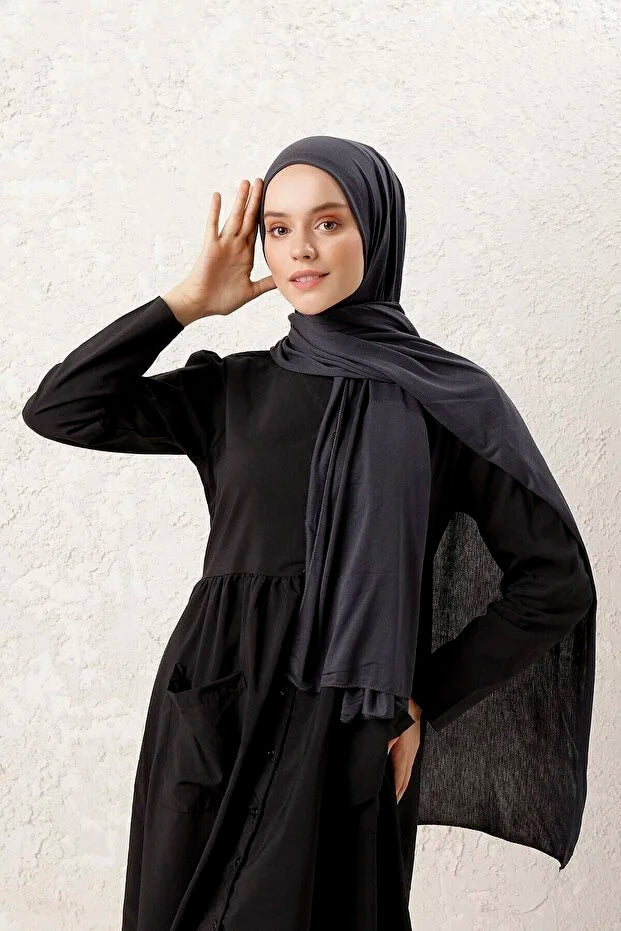 Combed Cotton Shawl Sky Smoked 102